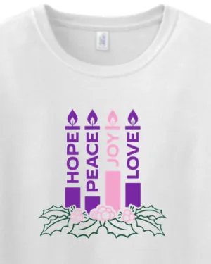 Advent Wreath Adult T-shirt