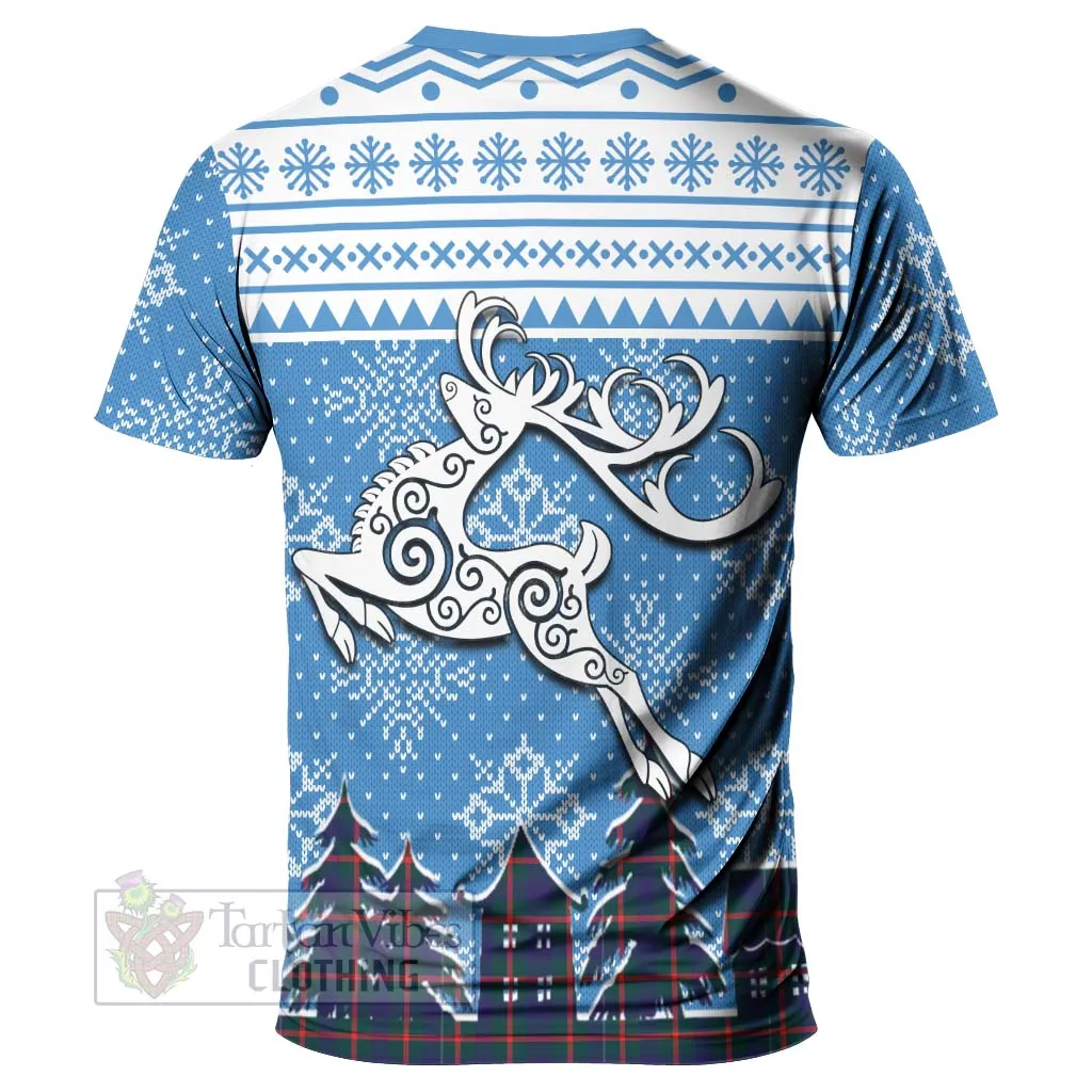 Agnew Clan Christmas T-Shirt Celtic Reindeer Style