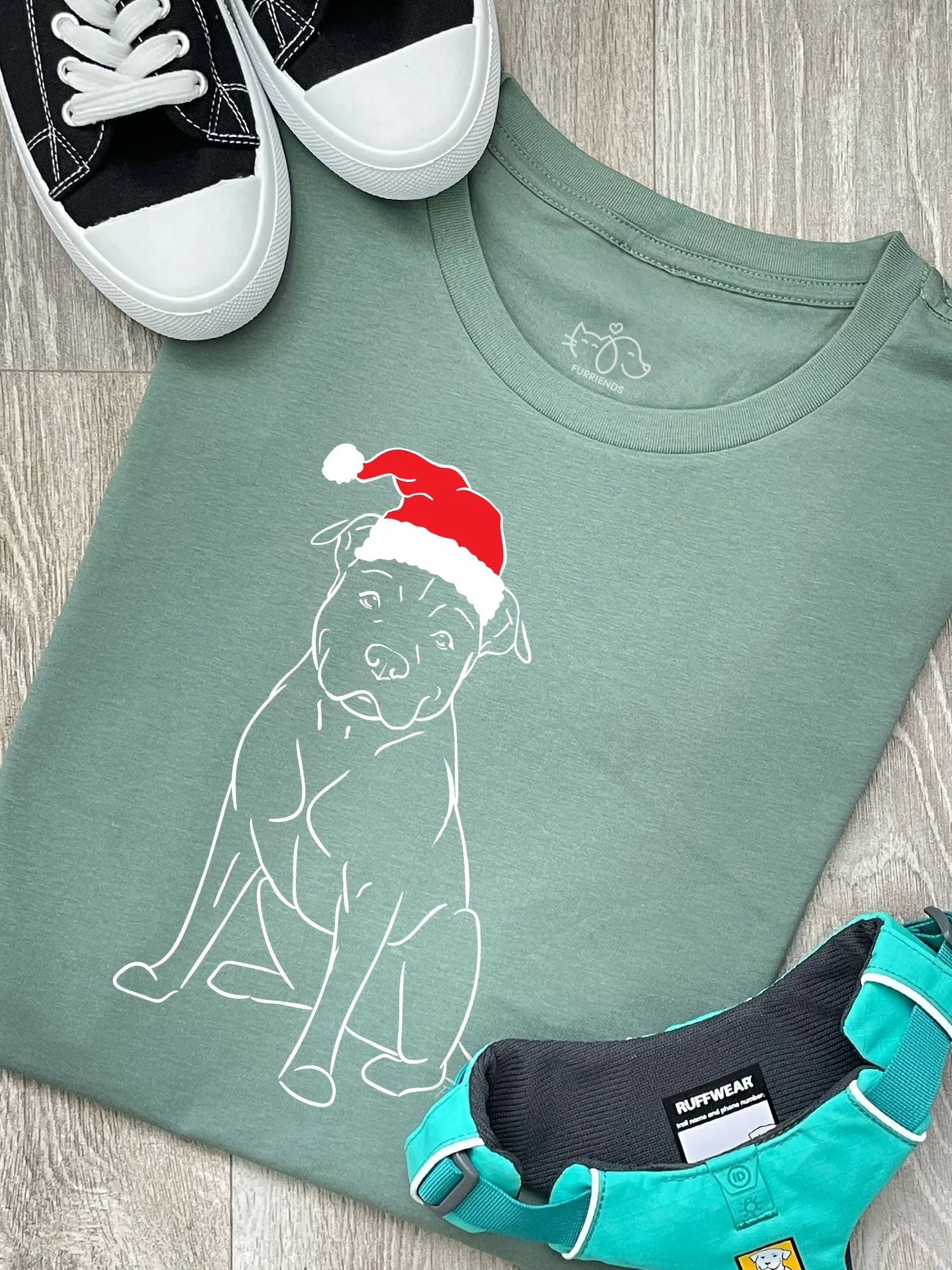 American Staffordshire Terrier Christmas Edition Ava Women's Regular Fit Tee