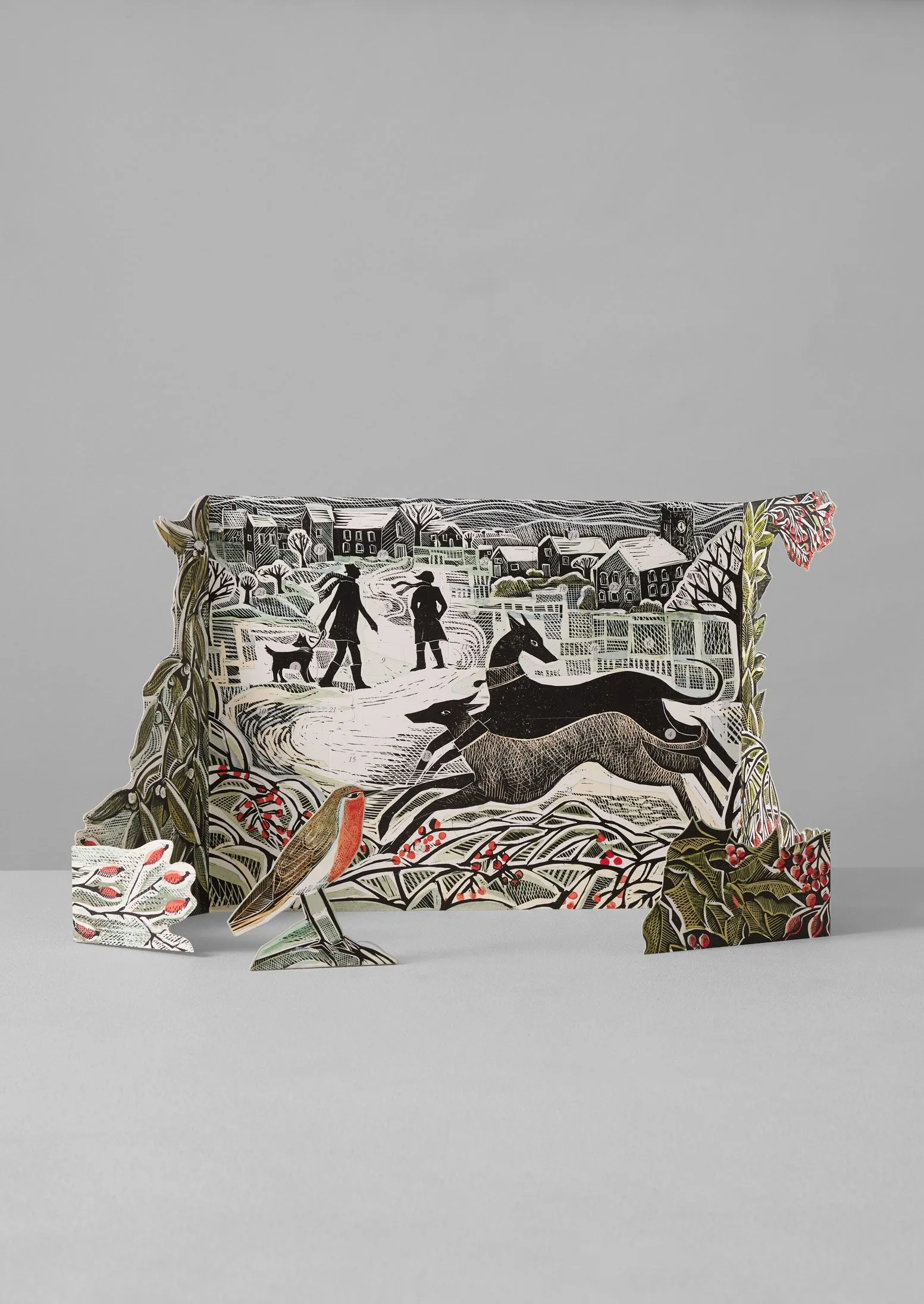 Angela Harding Whippet Wonderland Advent Calendar | Multi