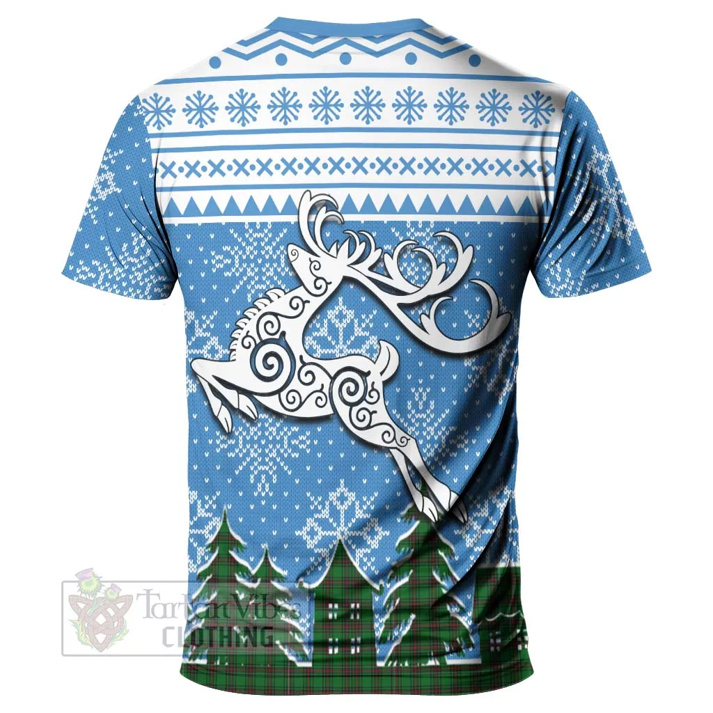 Anstruther Clan Christmas T-Shirt Celtic Reindeer Style