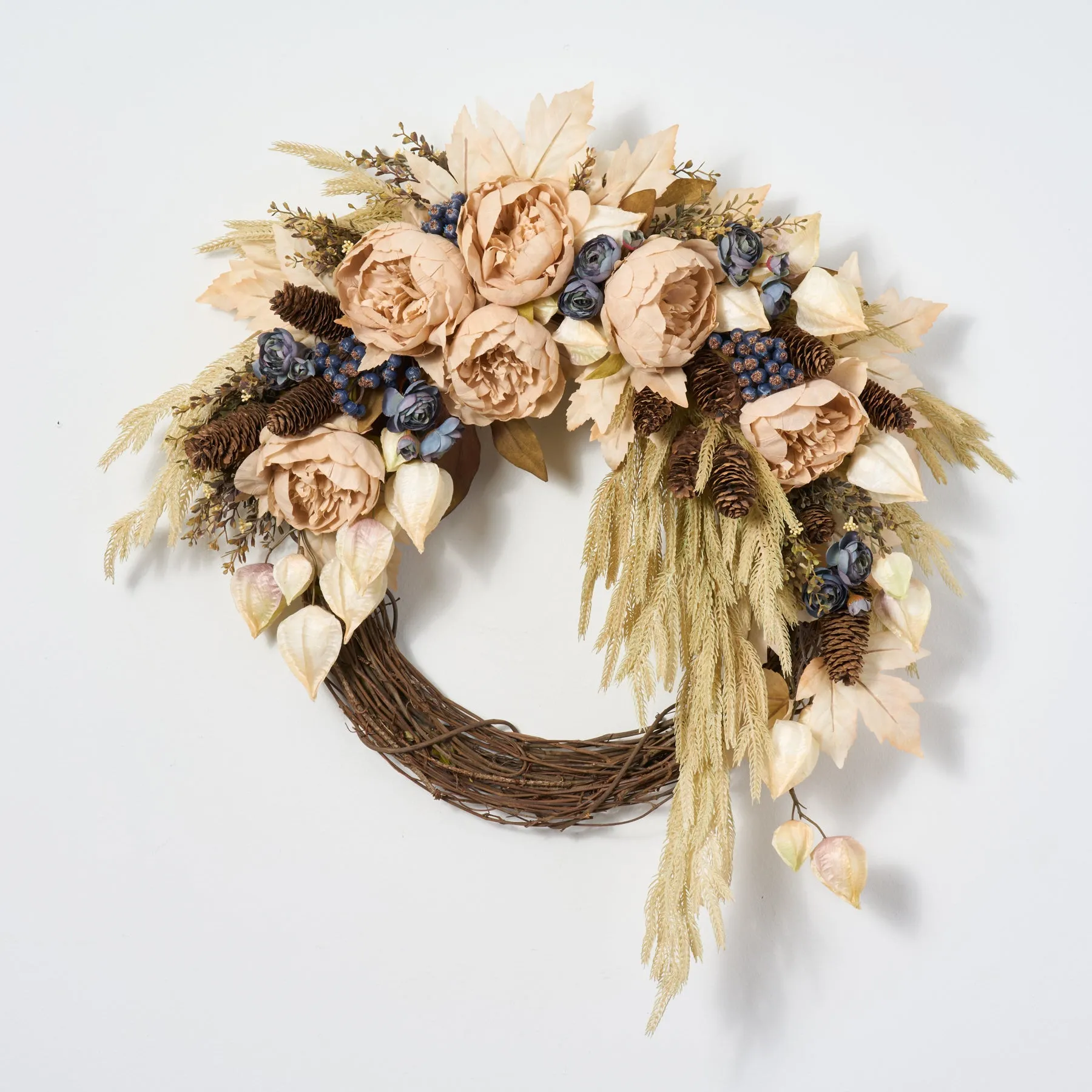 Autumn Equinox Asymmetric Front Door Fall Wreath