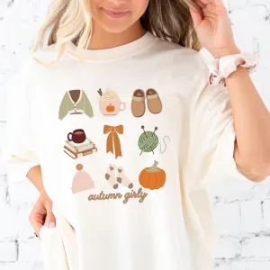 Autumn Girly Comfort Colors T-Shirt