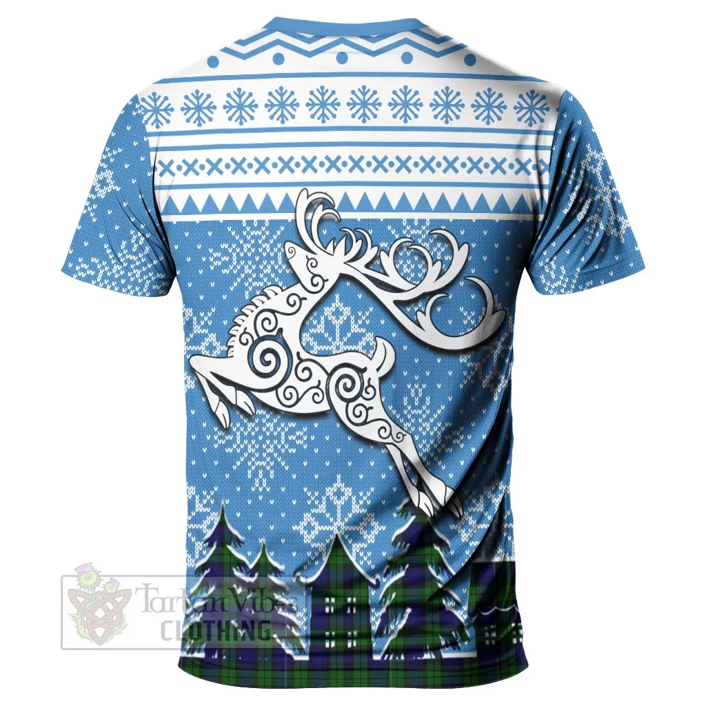 Bannatyne Clan Christmas T-Shirt Celtic Reindeer Style