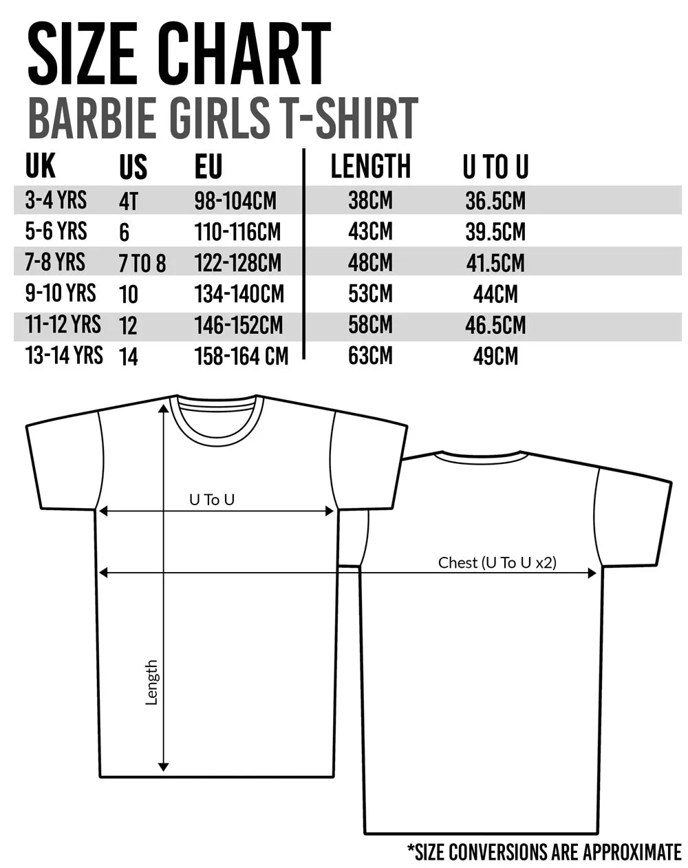 Barbie T-Shirt 2 Pack For Girls