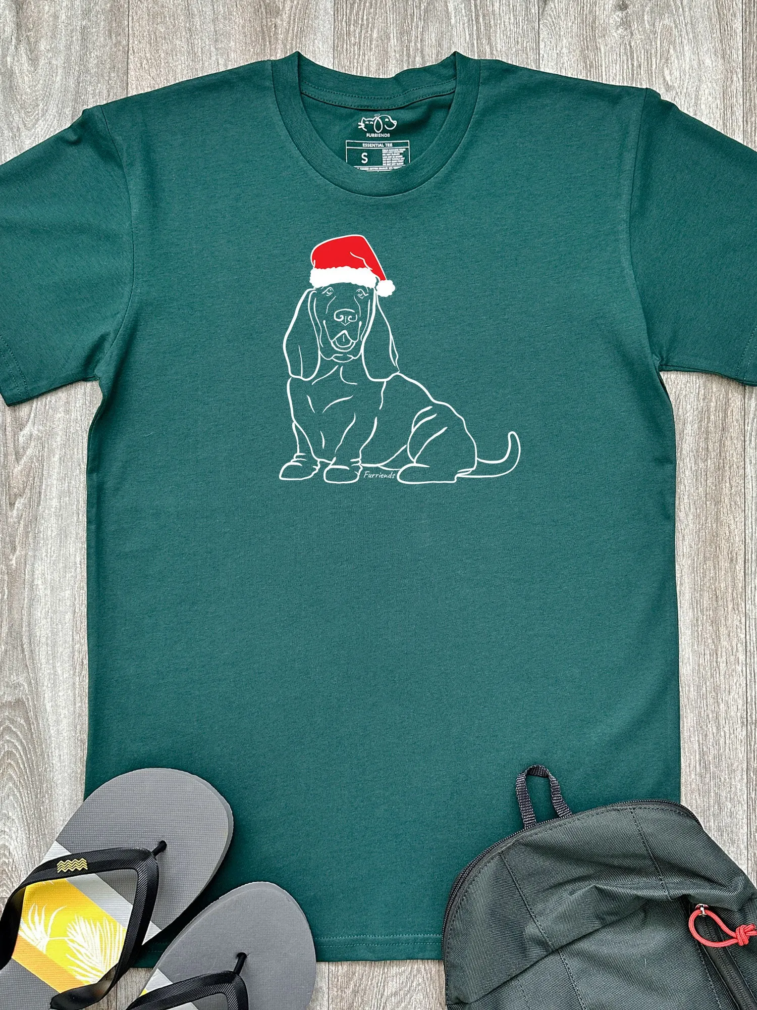 Basset Hound Christmas Edition Essential Unisex Tee