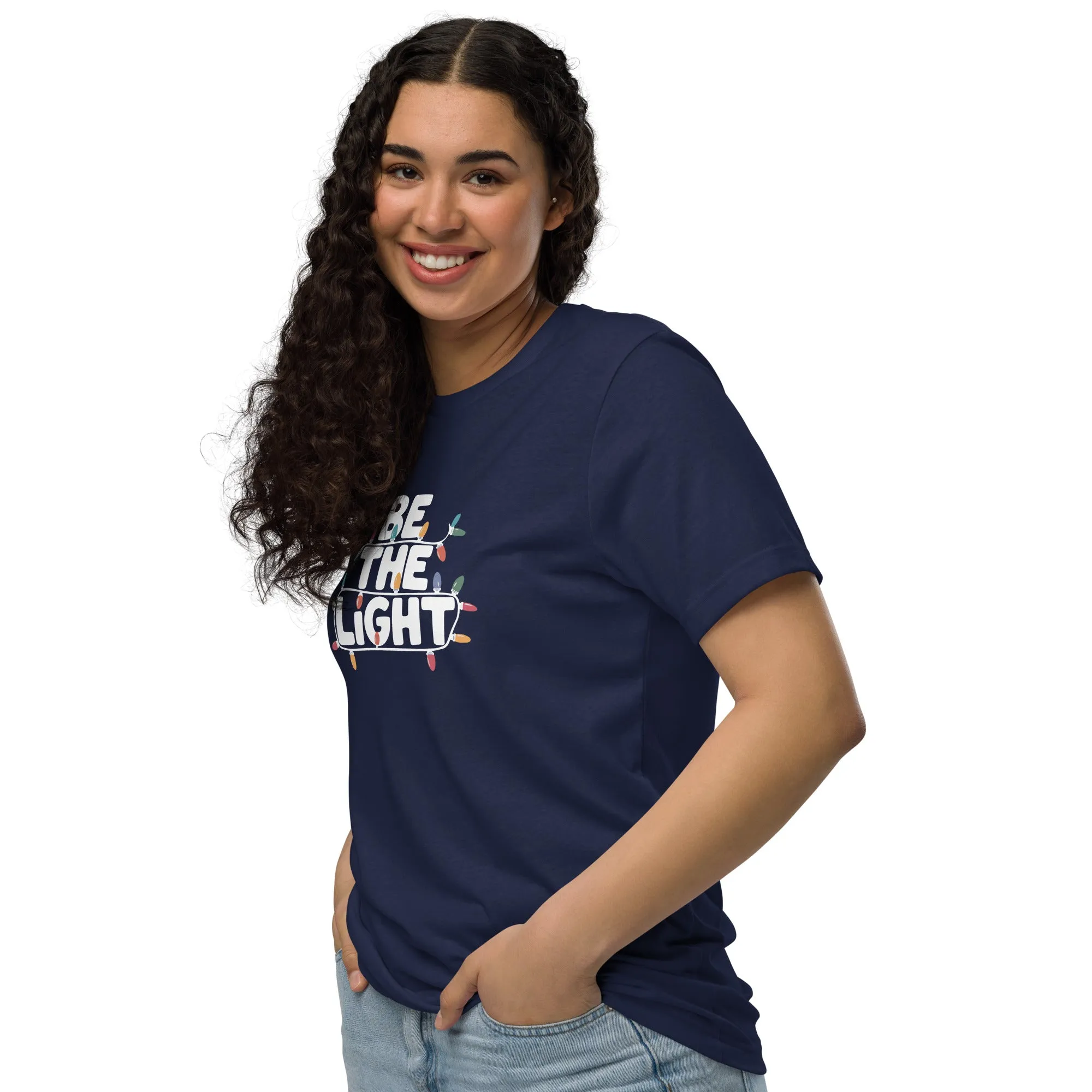 Be The Light White Graphics Women Staple Eco T-shirt