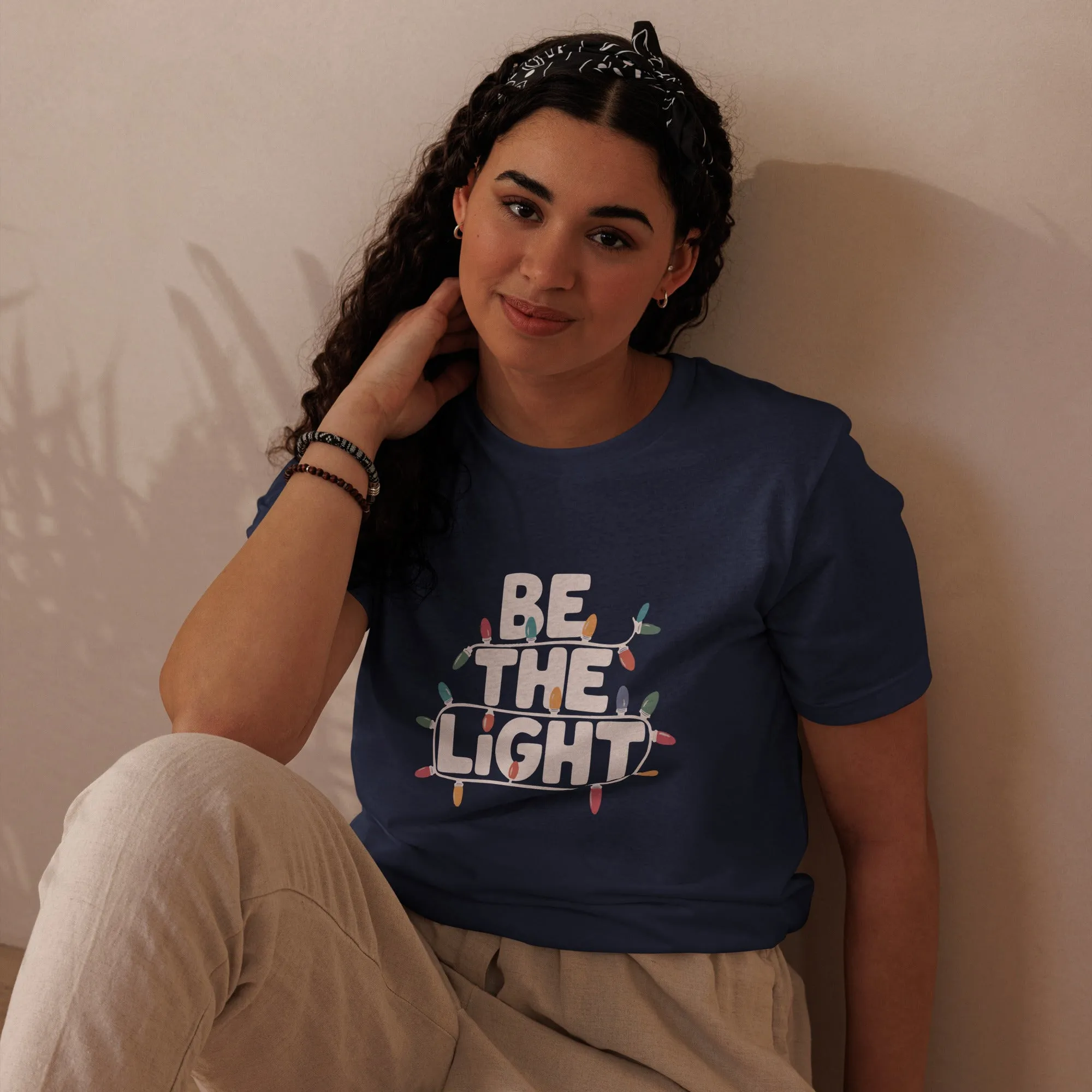 Be The Light White Graphics Women Staple Eco T-shirt