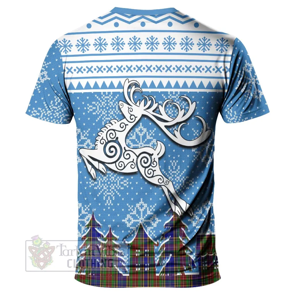 Beattie (Beatty) Clan Christmas T-Shirt Celtic Reindeer Style