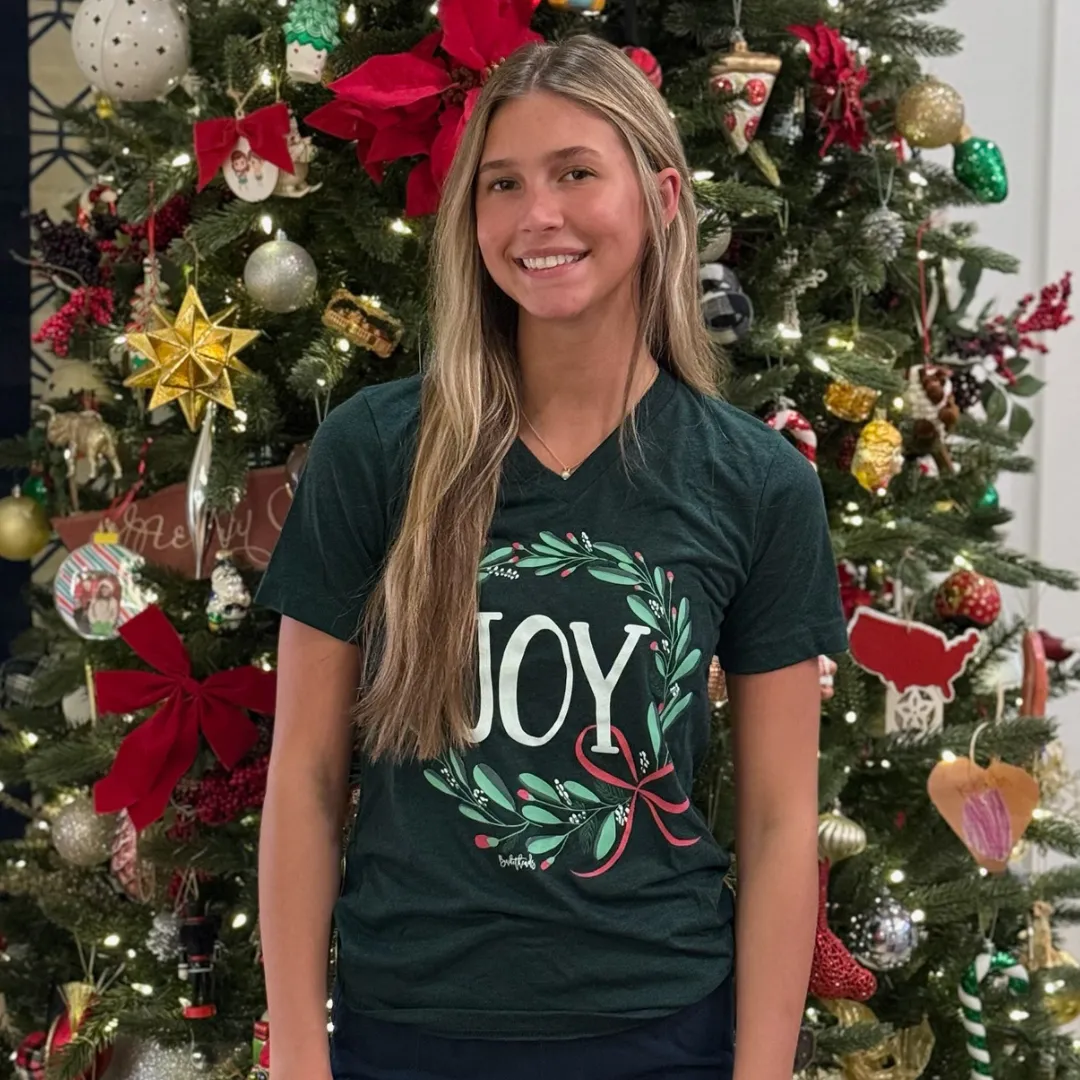 Bella Canvas JOY Wreath Short Sleeve Tee