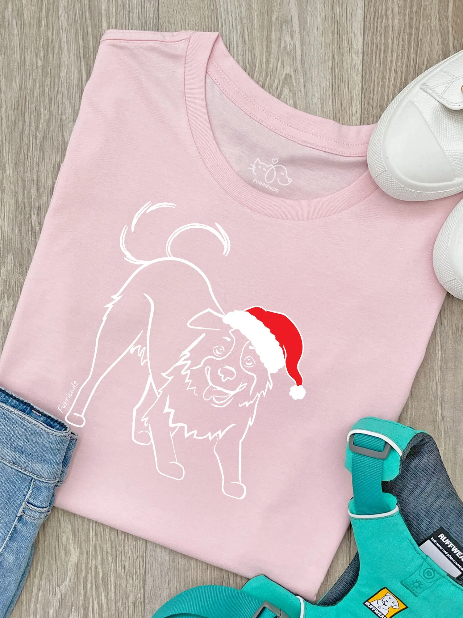 Border Collie Christmas Edition Ava Women's Regular Fit Tee