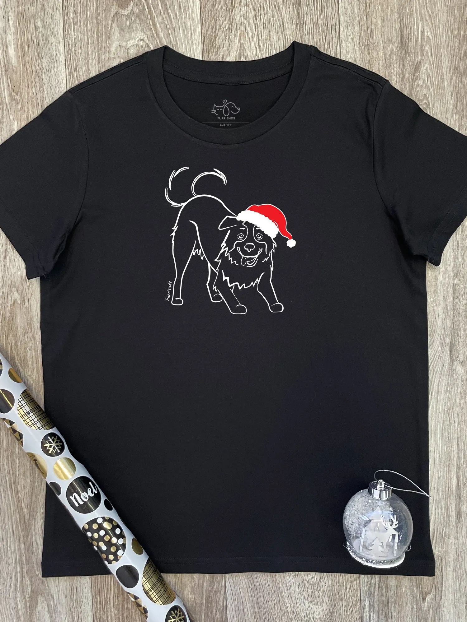 Border Collie Christmas Edition Ava Women's Regular Fit Tee