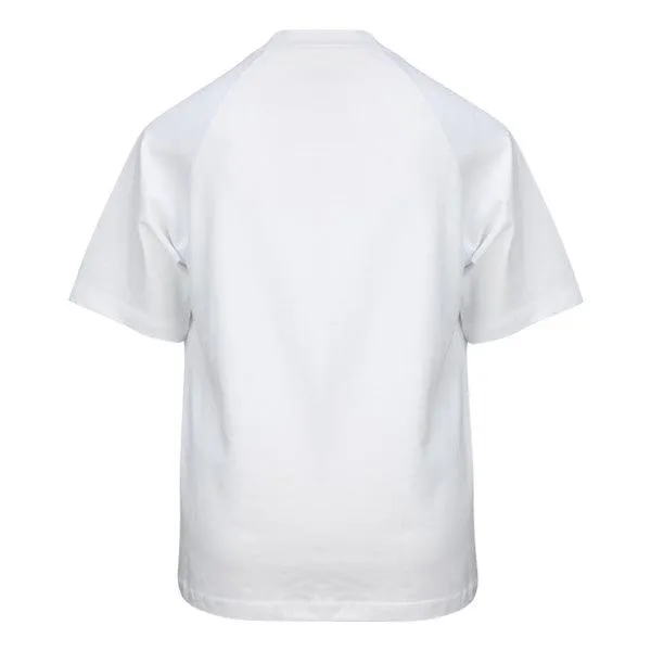 BOYS WHITE GRAPHIC PRINT SHORT SLEEVE T-SHIRT