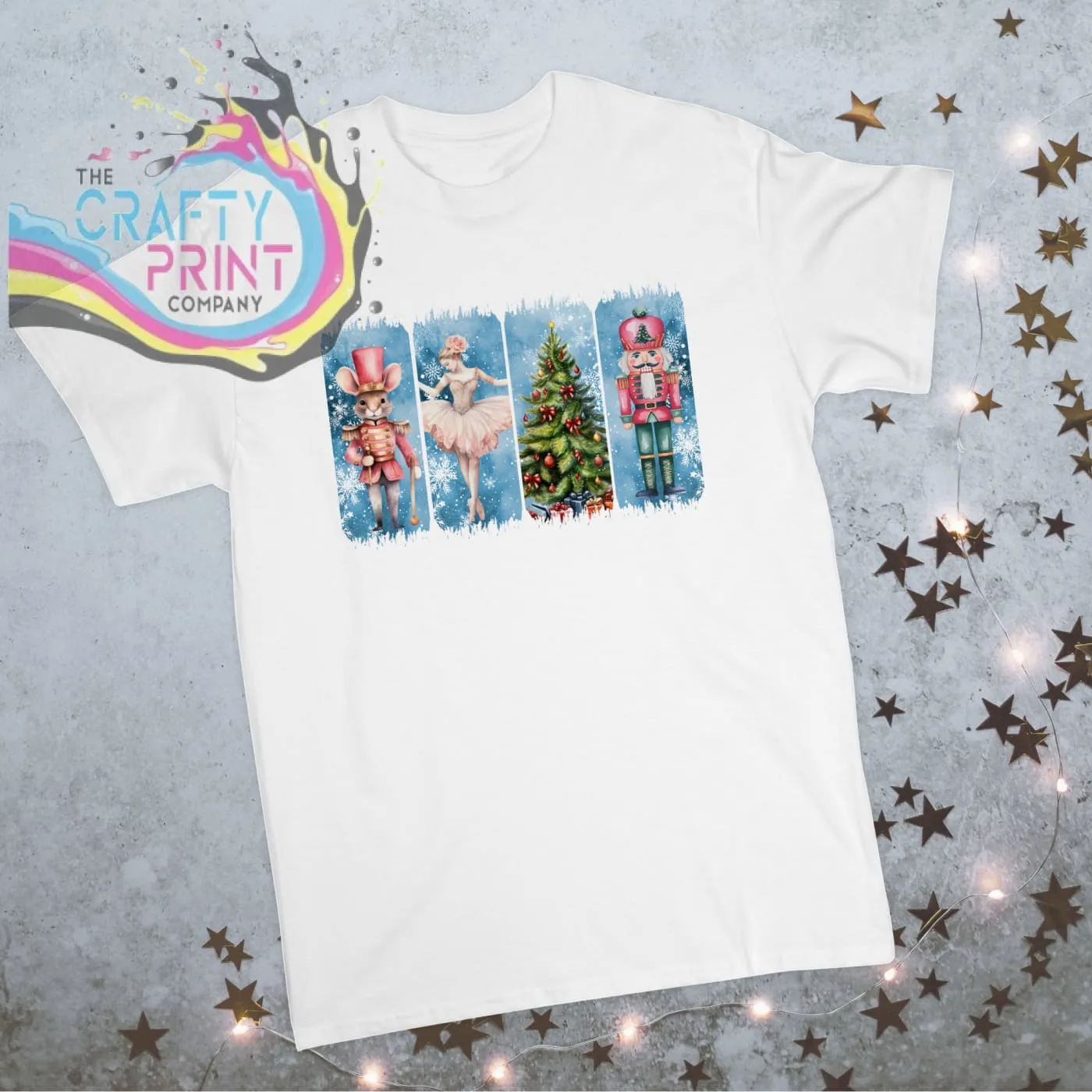 Brushstroke Nutcracker Christmas Children's T-shirt