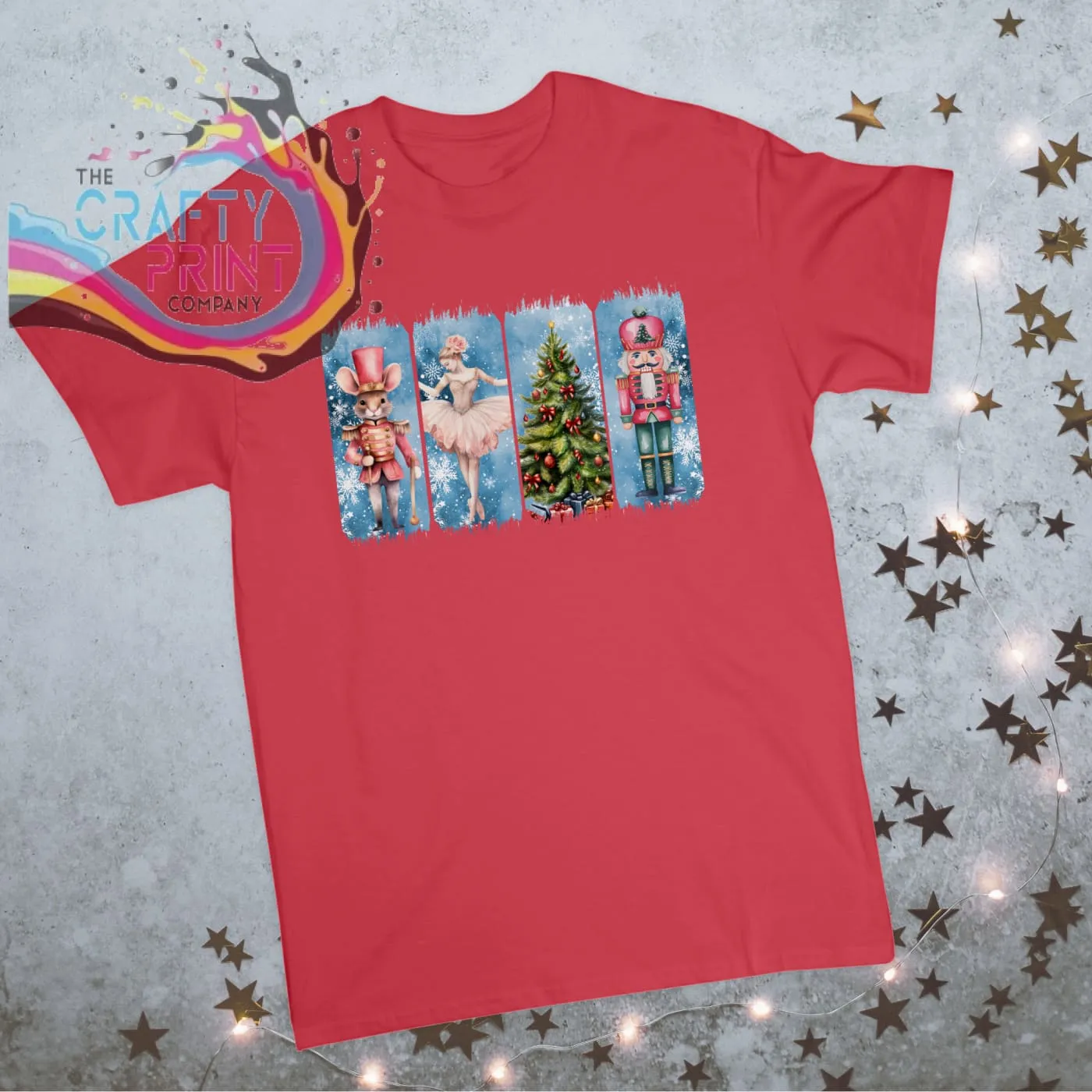 Brushstroke Nutcracker Christmas Children's T-shirt