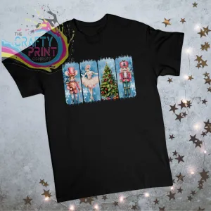 Brushstroke Nutcracker Christmas Children's T-shirt