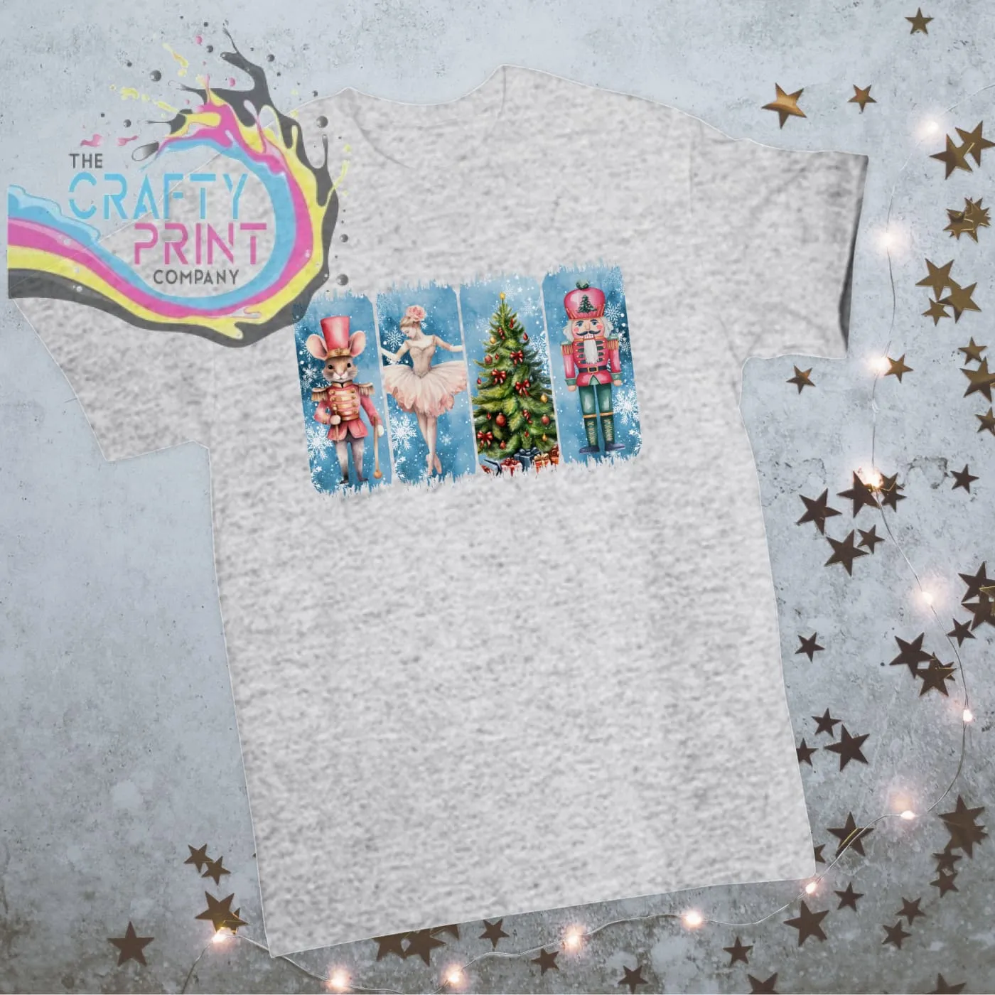 Brushstroke Nutcracker Christmas Children's T-shirt