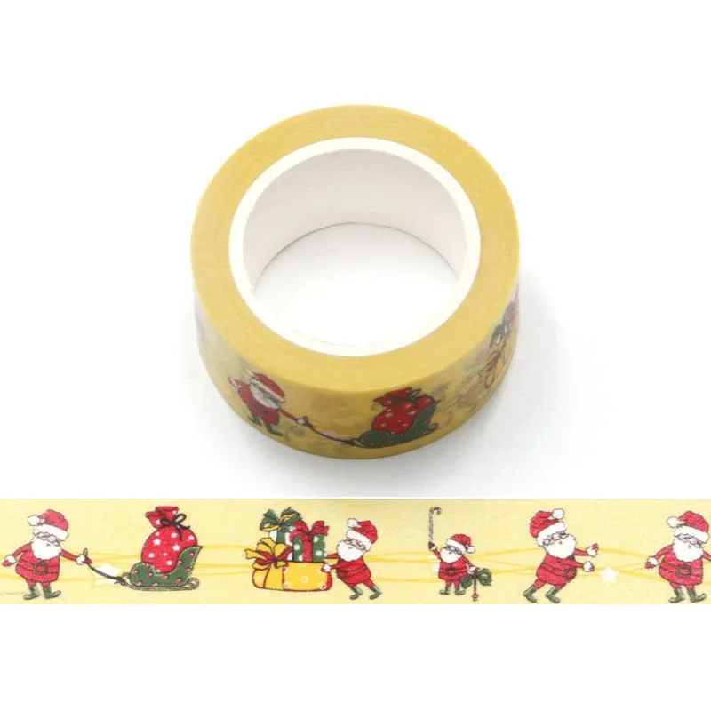 Busy Santa Washi tape-craft supplies- scrapbooking-christmas-santa claus-card making-planner stickers-bullet journal-bujo-Love My Tapes