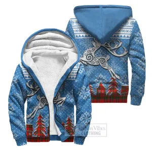 Butter Clan Christmas Sherpa Hoodie Celtic Reindeer Style