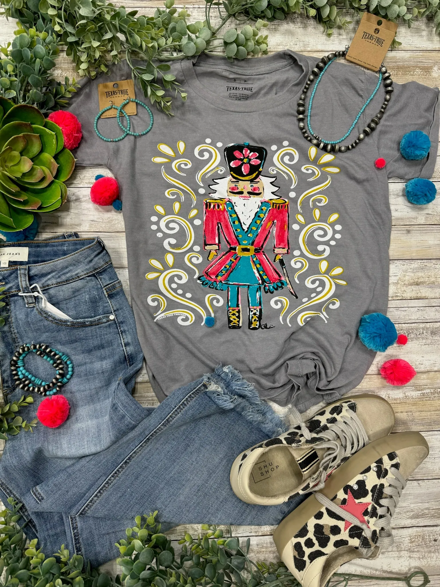 Callie Ann Stelter Nutcracker on Boyfriend Tee by Texas True Threads