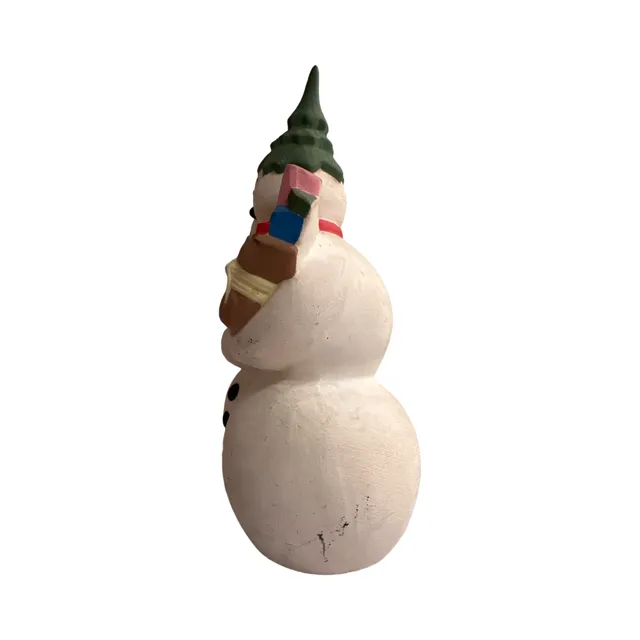 Ceramic Mr. and Mrs. Snowman Figure