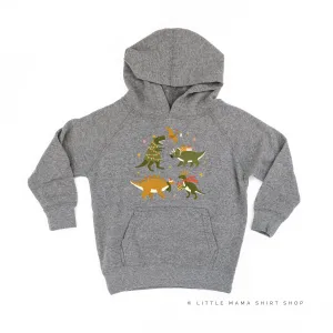 Christmas Dinosaurs - Child Nickel HOODIE