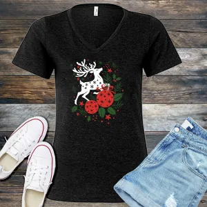 Christmas Reindeer V-Neck