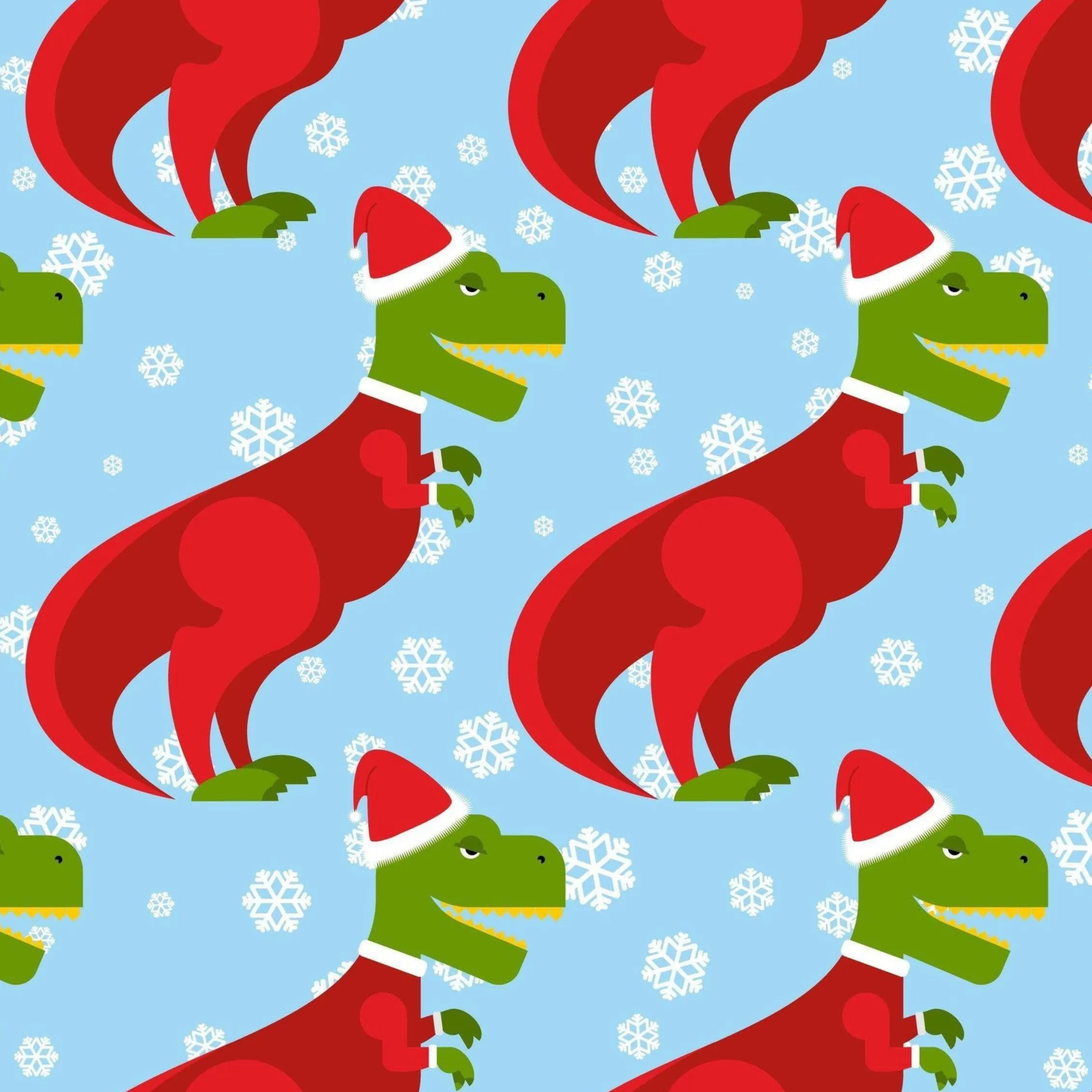 Christmas T-Rex Dinosaur Kids' Cotton Tee