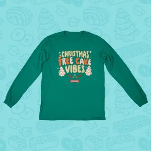 Christmas Tree Cake Vibes Long Sleeve Shirt