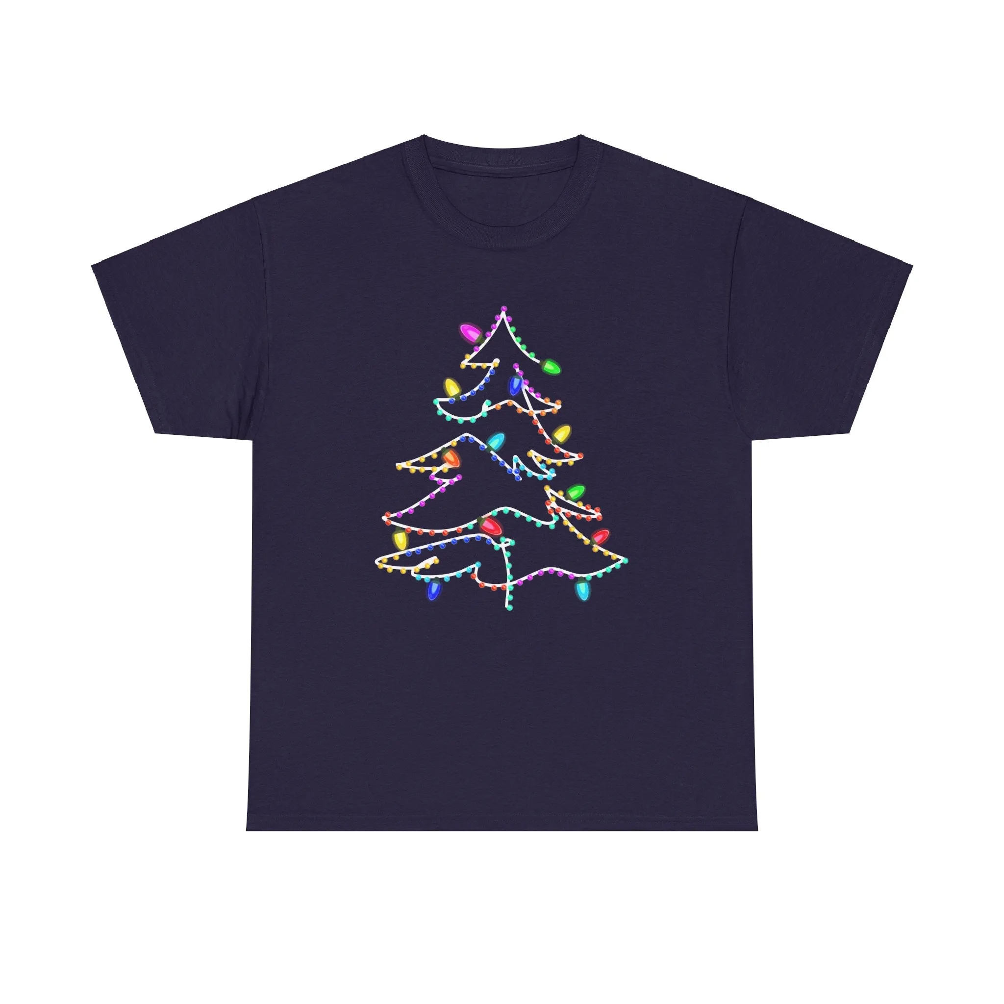 Christmas Tree Tee with Festive Lights