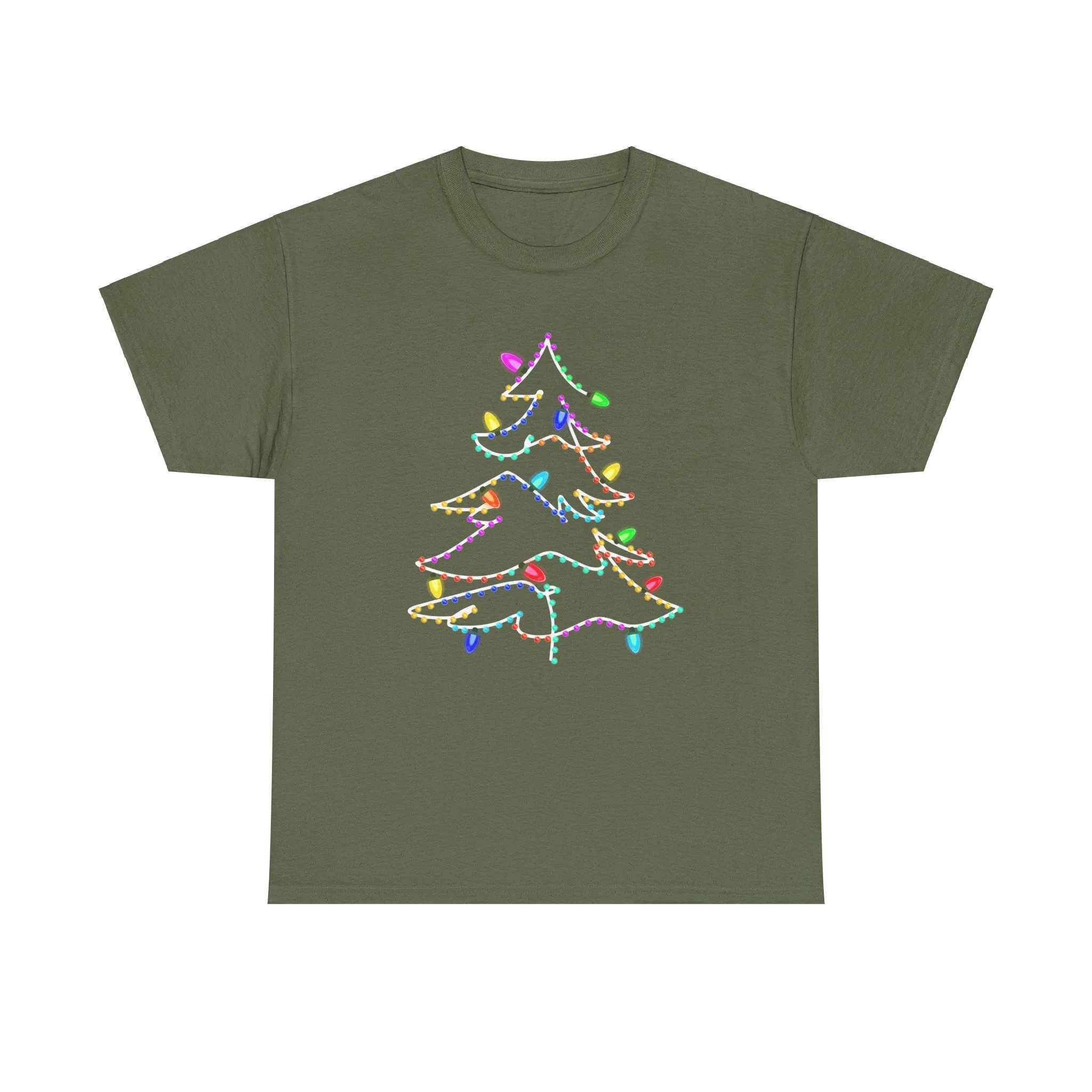 Christmas Tree Tee with Festive Lights