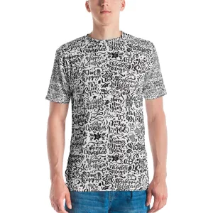 Christmas Typography Pattern Men's T-shirt