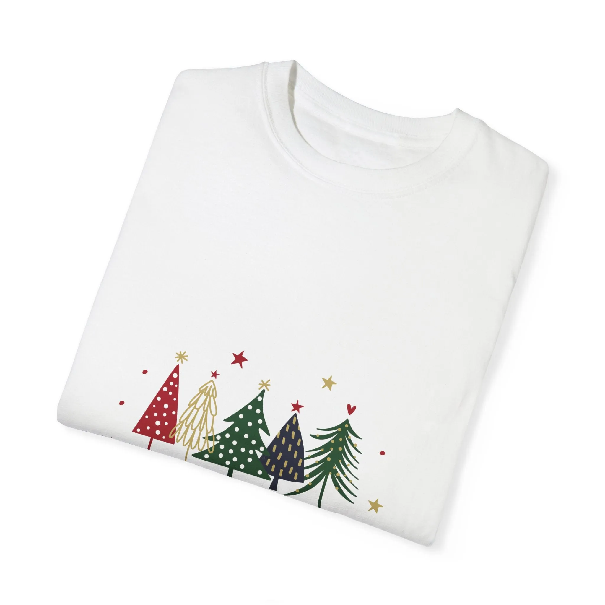 Christmas Unisex Garment-Dyed T-shirt with exclusive Italian Design print | Giada Valenti | Christmas gift