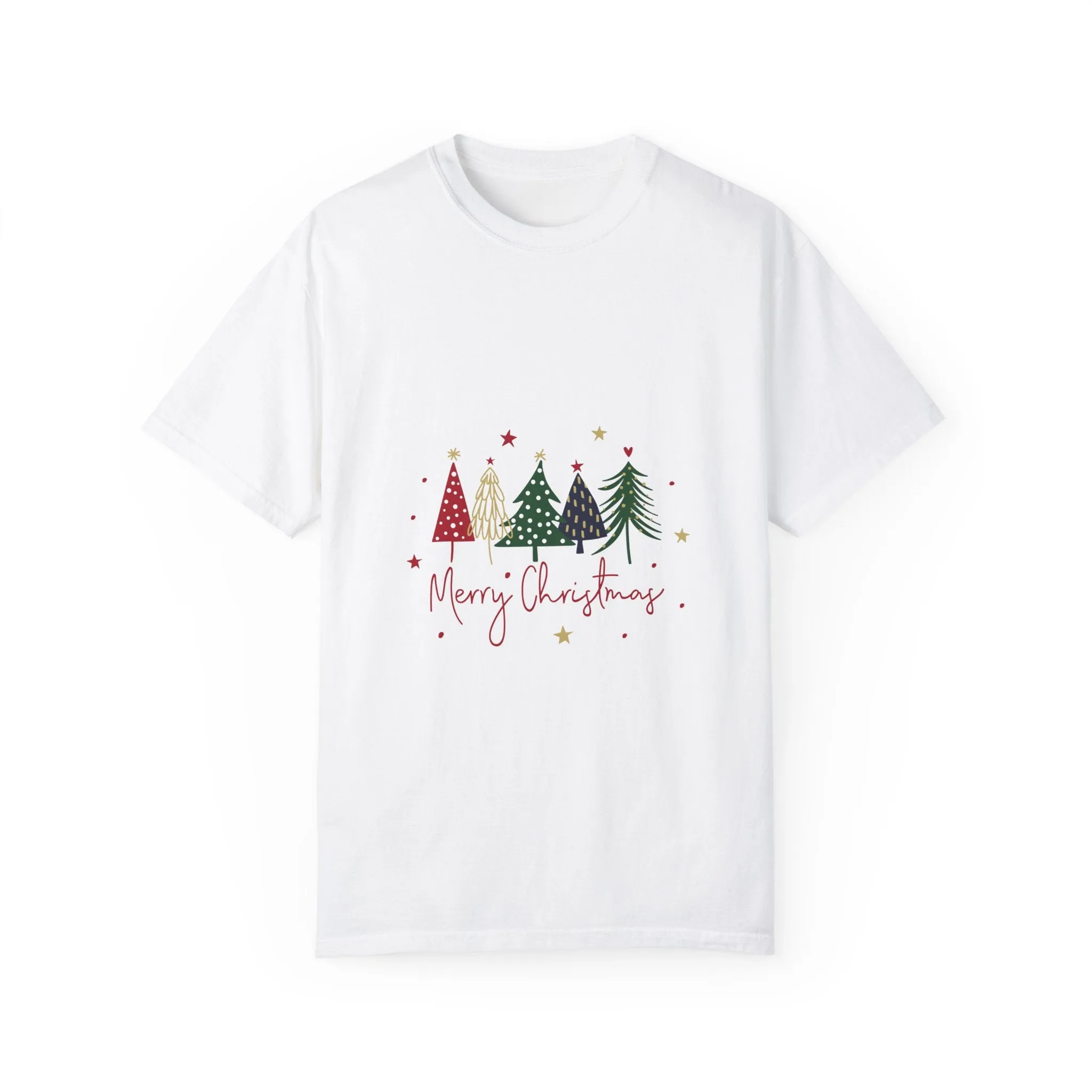 Christmas Unisex Garment-Dyed T-shirt with exclusive Italian Design print | Giada Valenti | Christmas gift