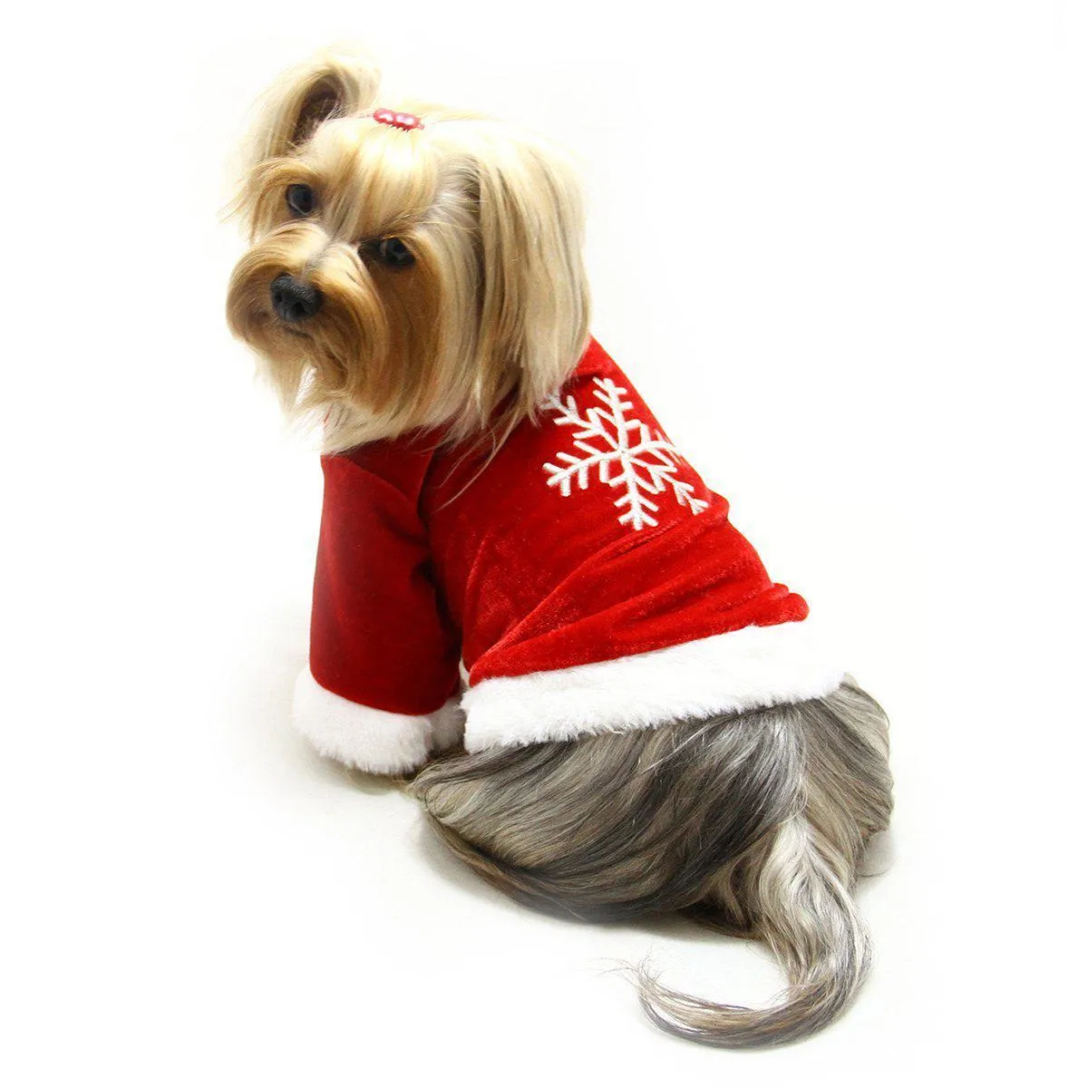 Christmas Velour Holiday Dog Shirt