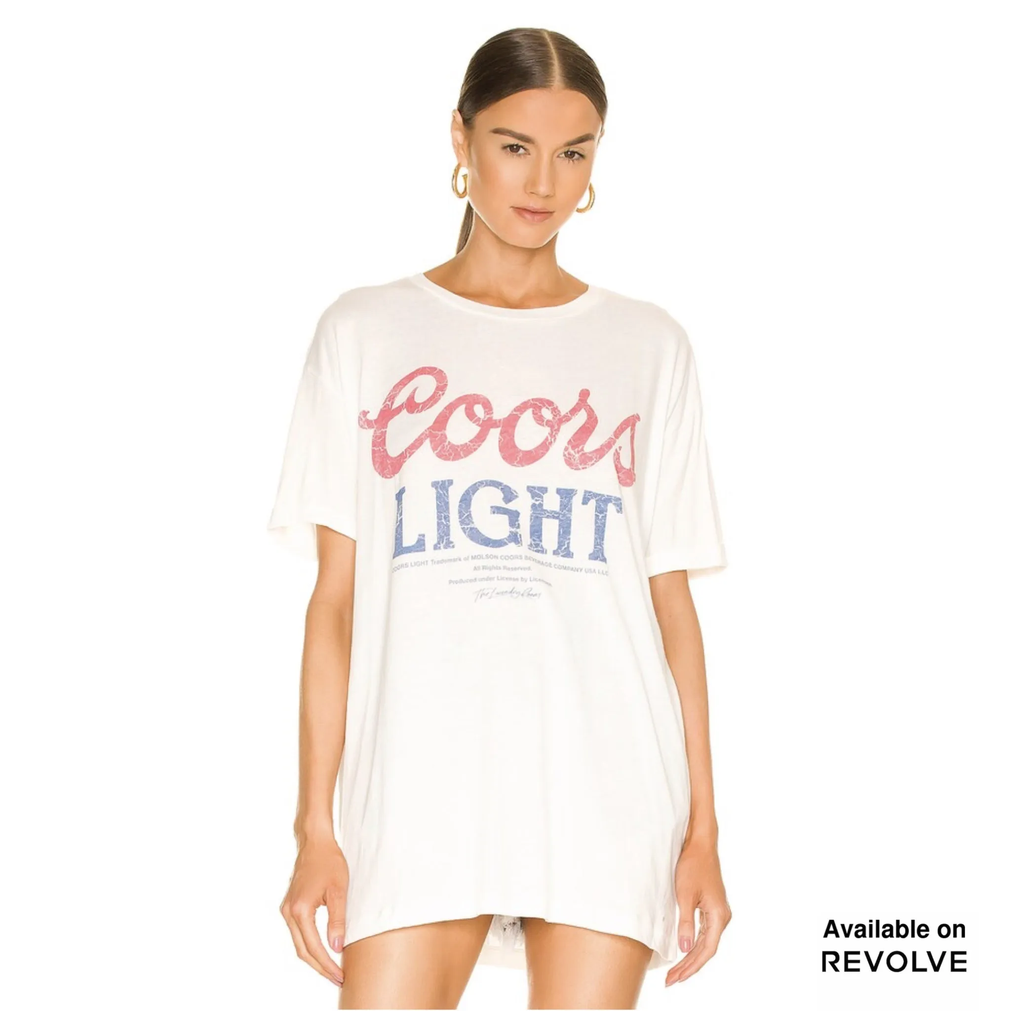 Coors Light 1980 - Oversized Tee - White