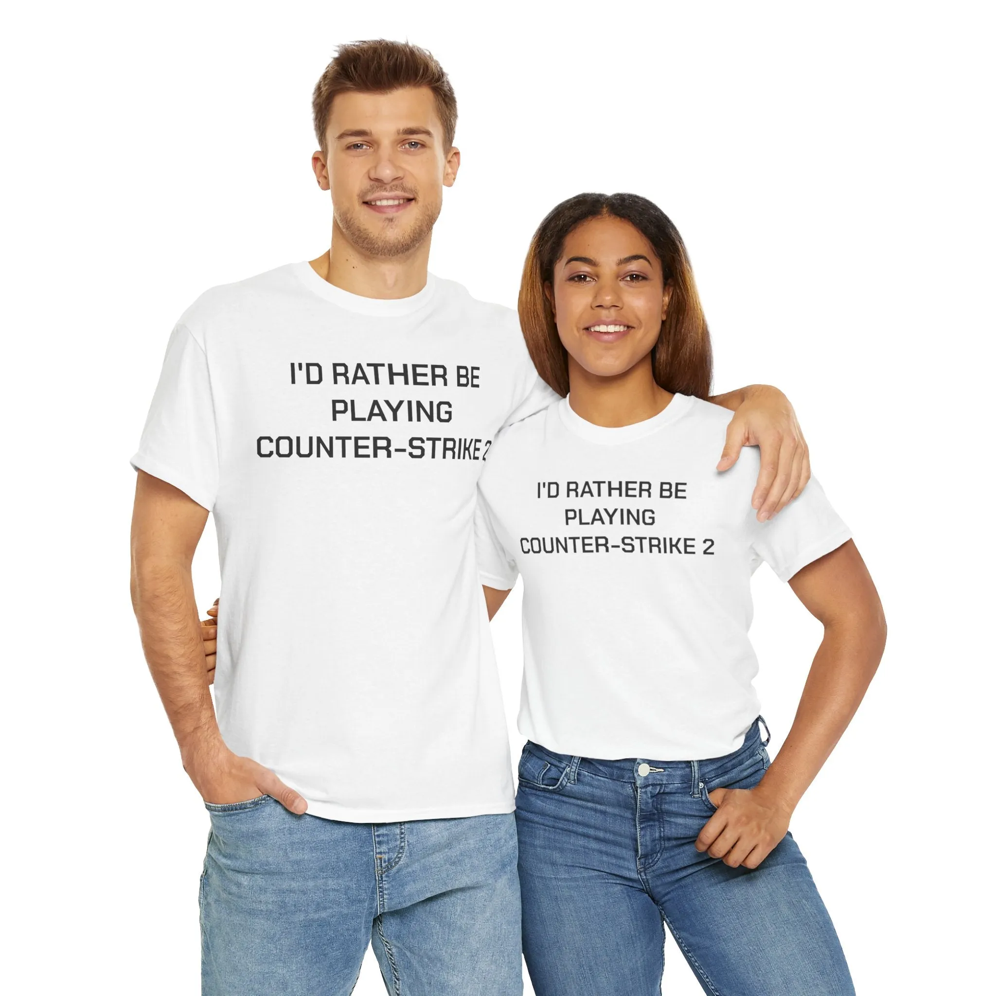 Counter-strike 2 I'd Rather Be Playing Unisex Heavy Cotton Tee cs counterstrike Cups Mugs Cup Gamer Gift For Him Her Game Cup Cups Mugs Birthday Christmas Valentine's Anniversary Gifts