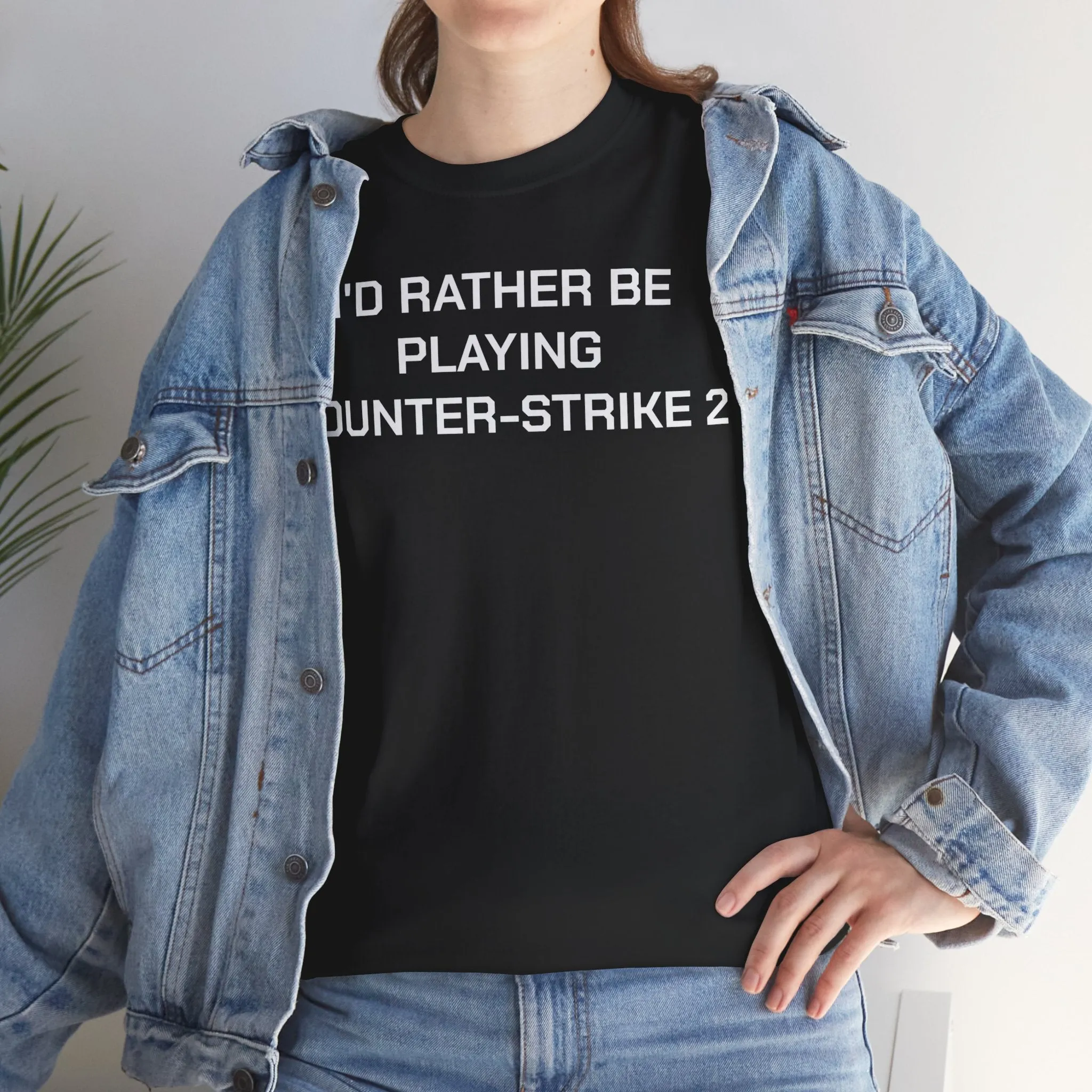 Counter-strike 2 I'd Rather Be Playing Unisex Heavy Cotton Tee cs counterstrike Cups Mugs Cup Gamer Gift For Him Her Game Cup Cups Mugs Birthday Christmas Valentine's Anniversary Gifts