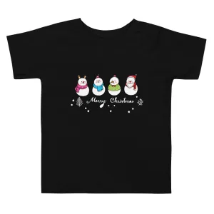 Cute Snowmen Toddler Short Sleeve Tee