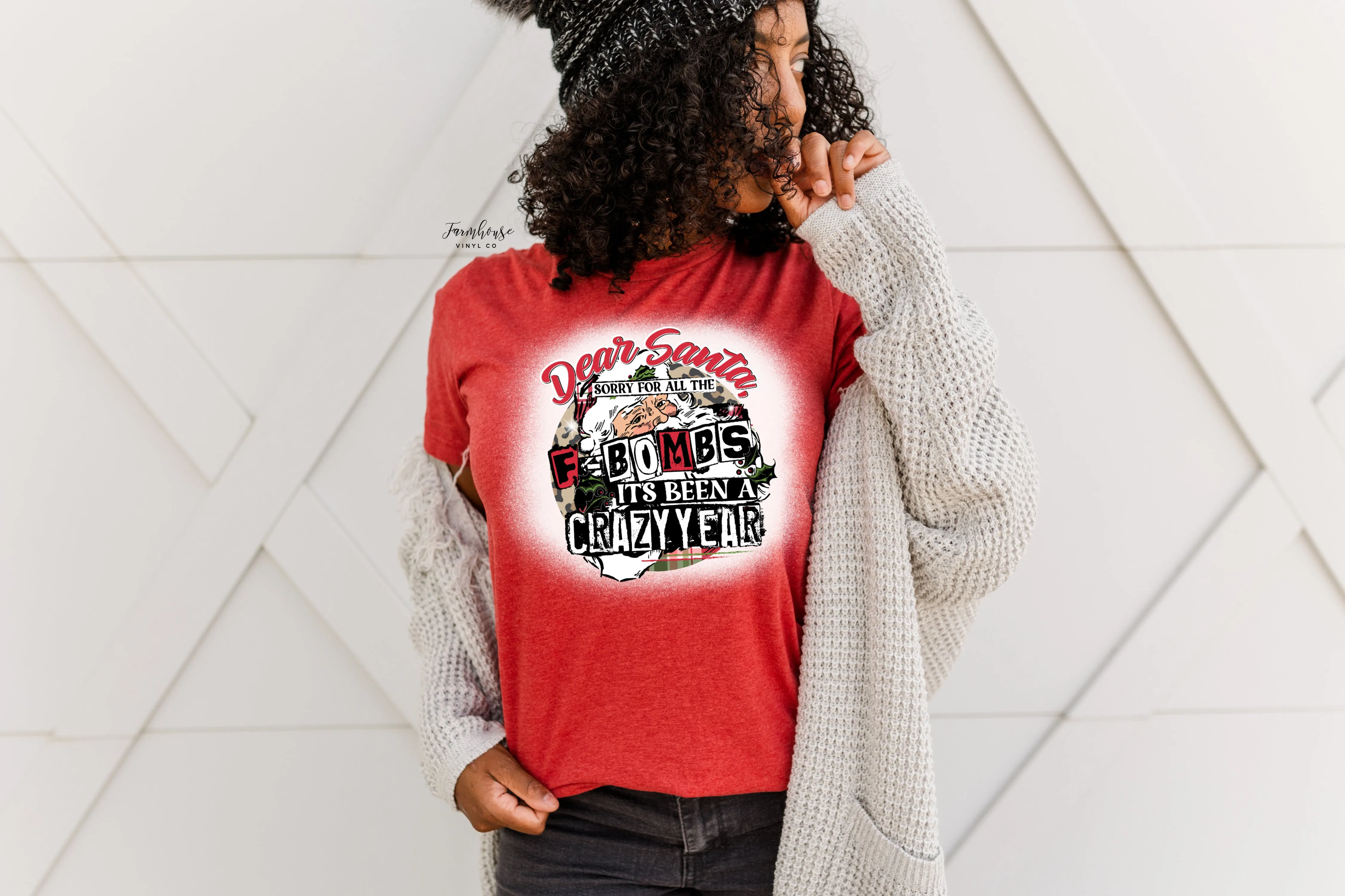 Dear Santa Sorry About All The F Bombs Shirt