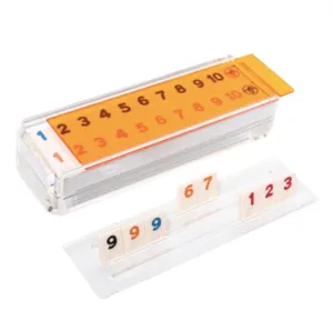 Deluxe Acrylic Rummikub Game - Neon Orange