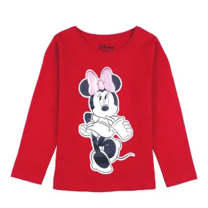 Disney Minnie Round Neck Character Puff Glitter With Back Keyhole