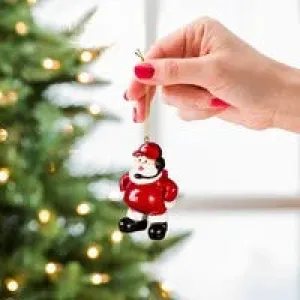 Evergreen Washington State University Coach Santa Ornament