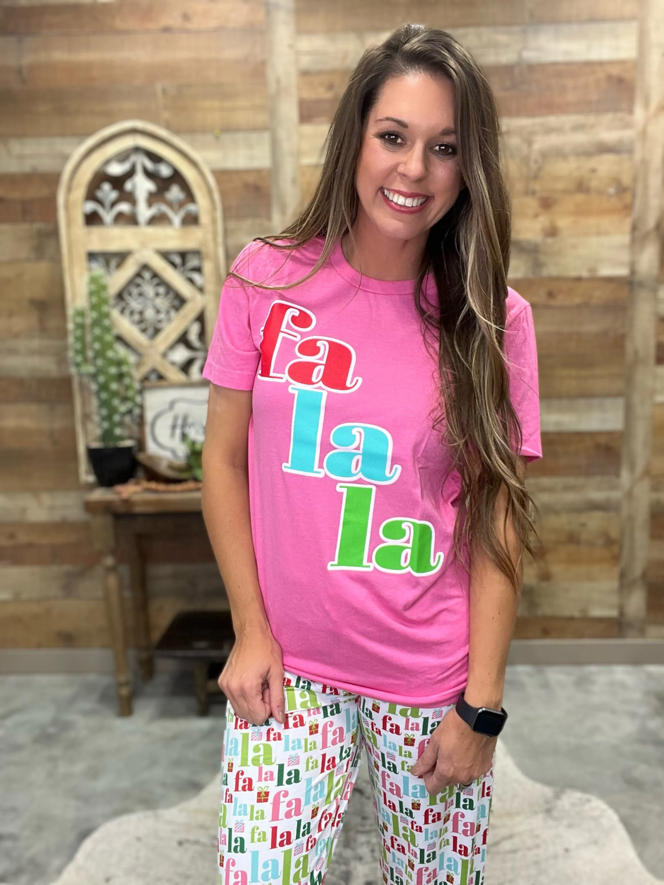 Fa La La Christmas PJ Set