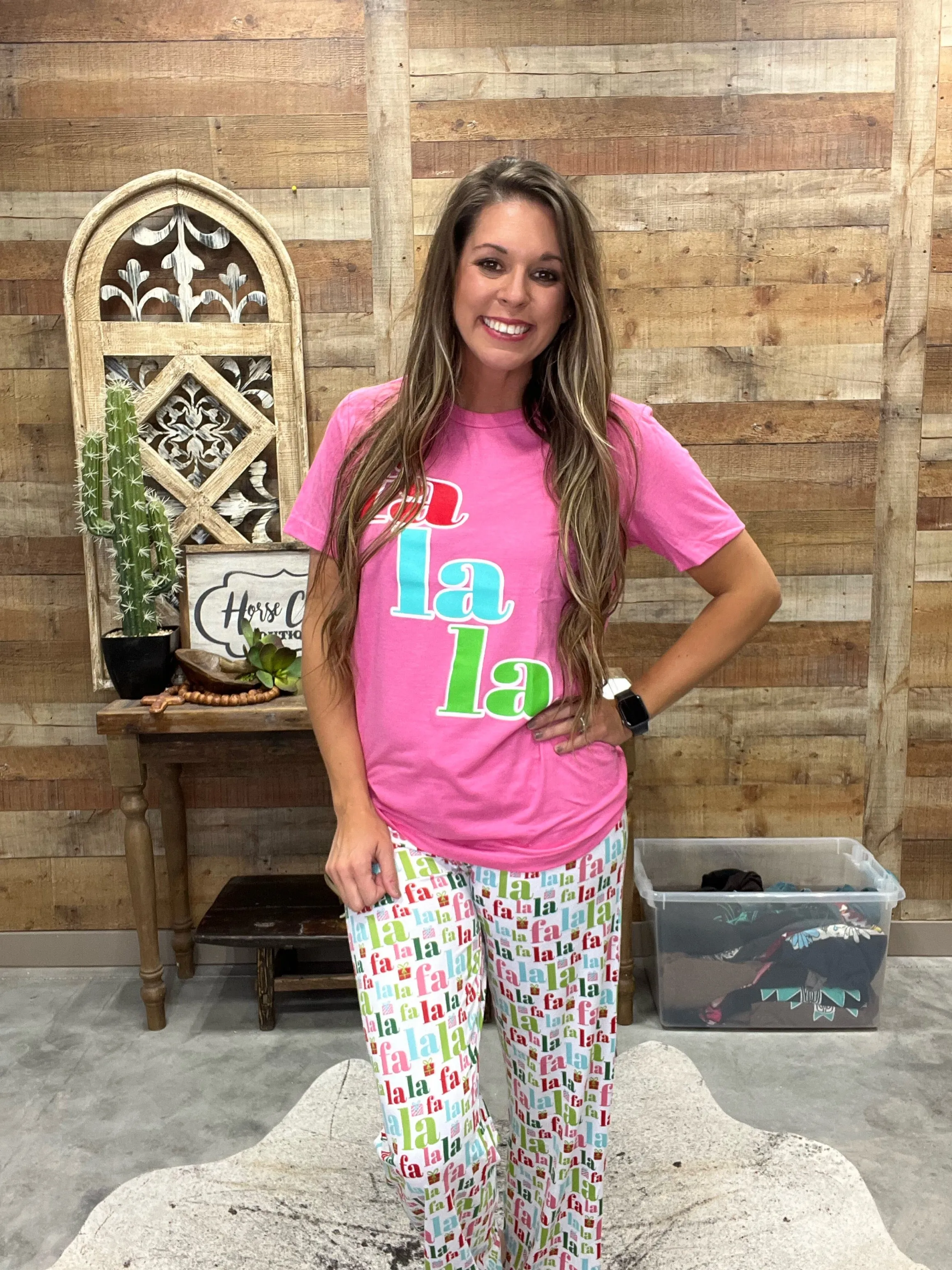 Fa La La Christmas PJ Set