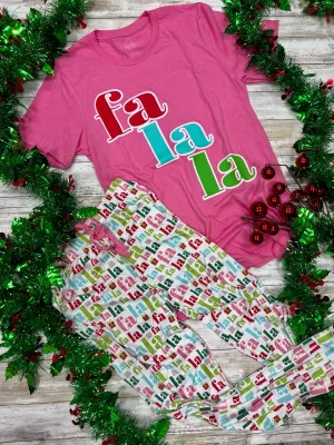 Fa La La Christmas PJ Set