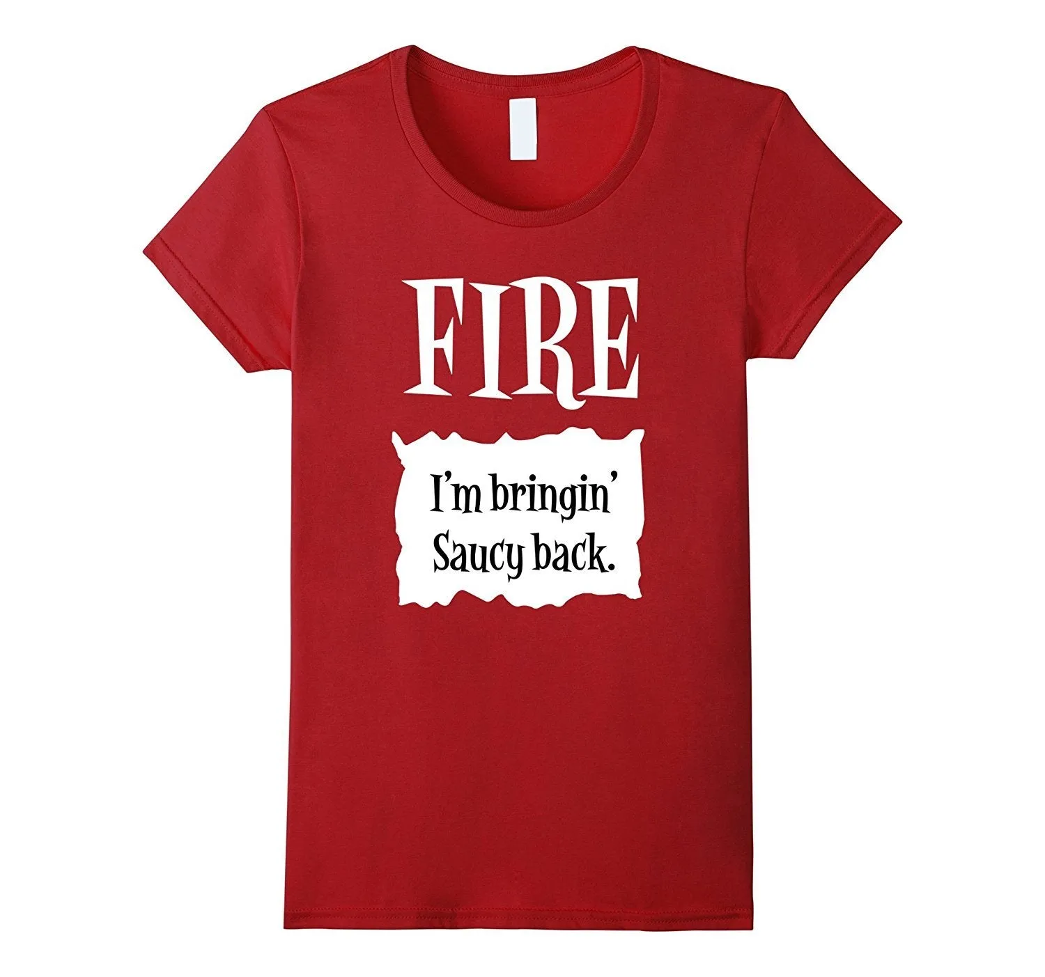 Fire Hot Sauce Packet Tee - Group Halloween Costume Shirts