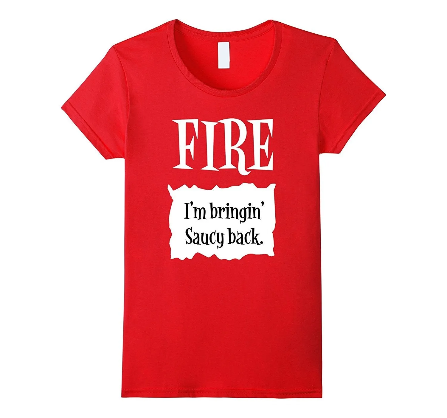 Fire Hot Sauce Packet Tee - Group Halloween Costume Shirts