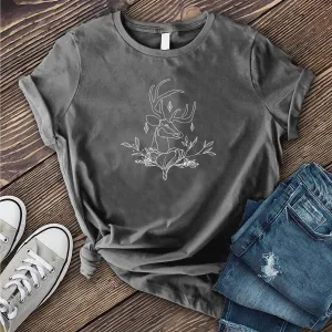 Floral Reindeer T-Shirt