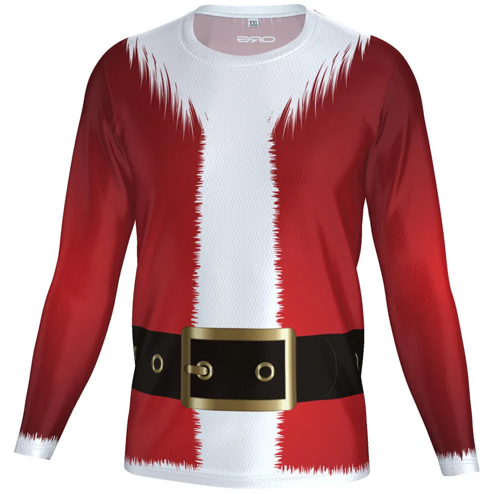 FMR Santa Men's Technical Long Sleeve Running Shirt